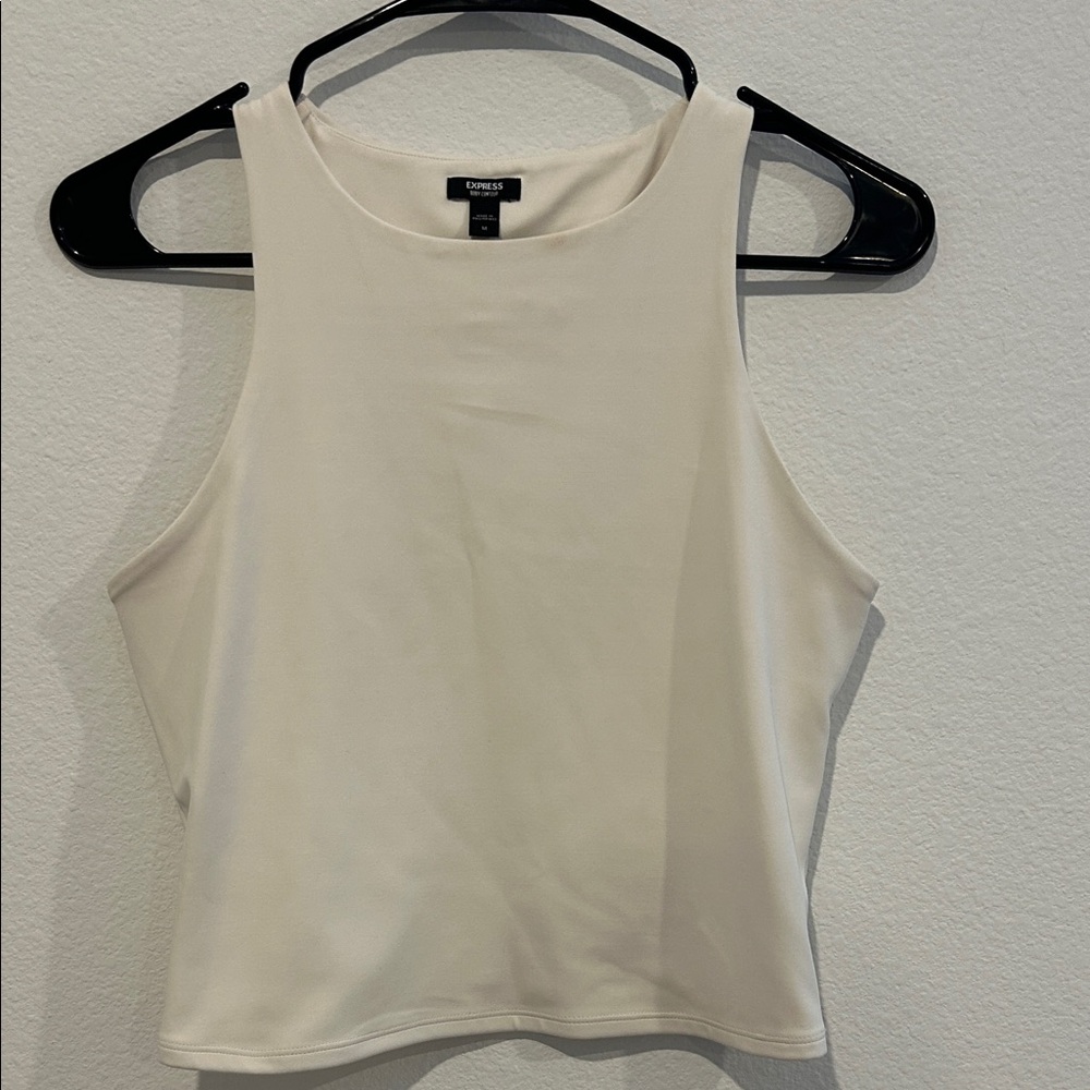 Elegant Ivory Body Contouring Tank Top by Express